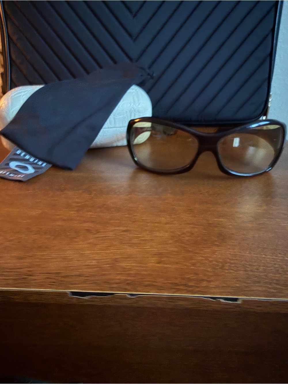 Oakley Brown Tinted Oversized Sunglasses